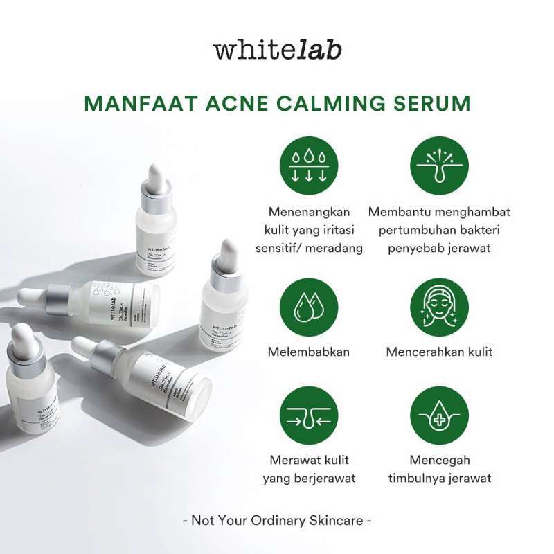 white lab acne calming serum
