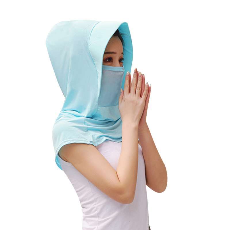 Full Face Neck Cover Sun Hat Sleeves 