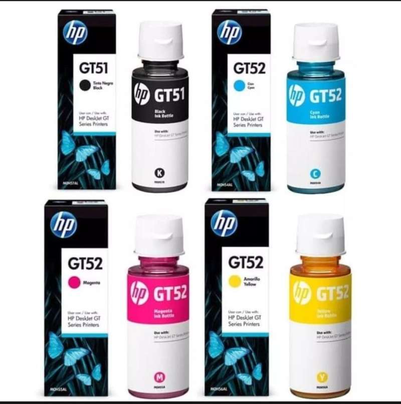 Jual Tinta Hp Gt51 Black Gt52 Colour Myc 1 Set For Printer Gt5810 Gt5820 Tank 115 Tank 310 Tank 315 Tank 415 Tank 419 Online Februari 2021 Blibli