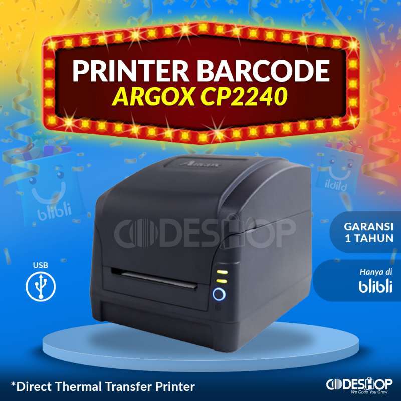 PROMO PRINTER LABEL BARCODE ARGOX CP-2240 | CP2240 - INDUSTRIAL STANDARD JNE