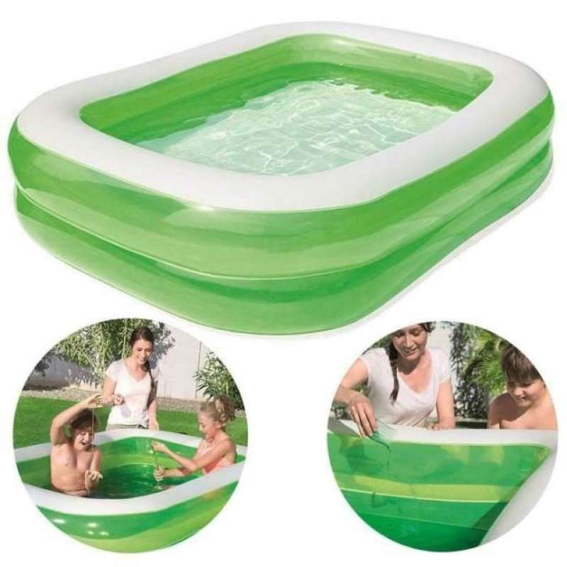 Jual Bestway 54005 Kolam Renang Karet Anak Keluarga Besar 201 Cm Hijau Terbaru Juni 2021 Blibli