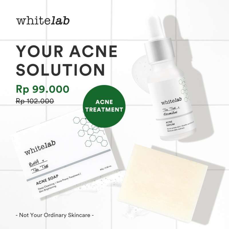 white lab acne calming serum