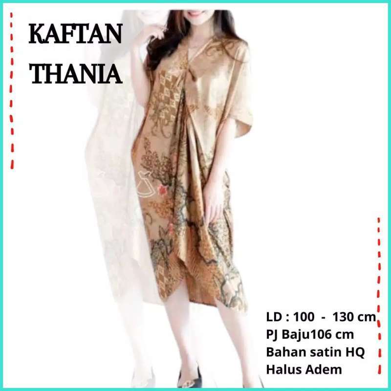 Promo DRESS BATIK WANITA KAFTAN THANIA 