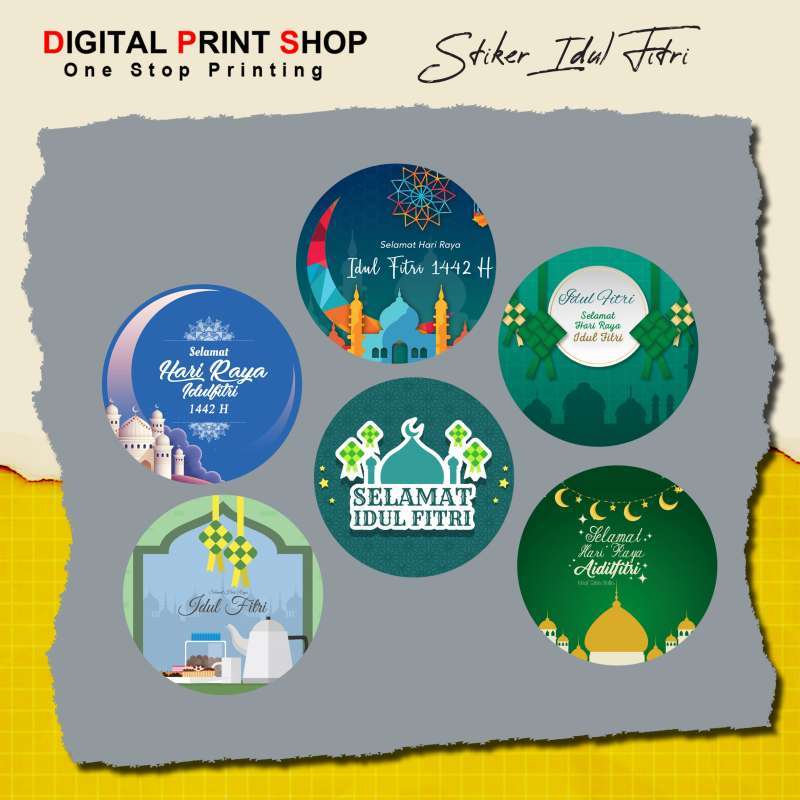 Jual Paket Stiker Cutting Idul Fitri 1442 H Isi 30pcs Online Mei 2021 Blibli