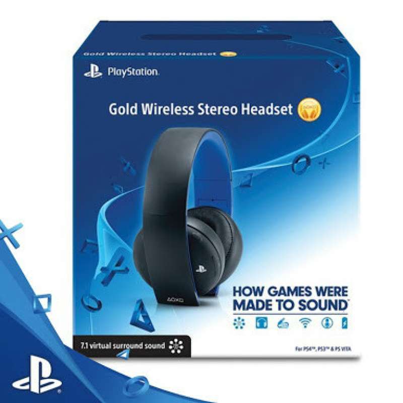 Jual Gold Wireless Headset Stereo Untuk Ps4 Di Seller Game Nation