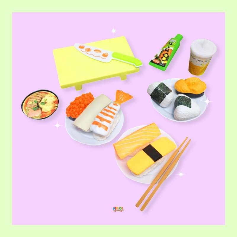 Mainan Masak Masakan Anak Makan Jepang Sushi Sashini Ramen Japanese Food 18 C3 Sushi Set Toys Terbaru Agustus 2021 Harga Murah Kualitas Terjamin Blibli