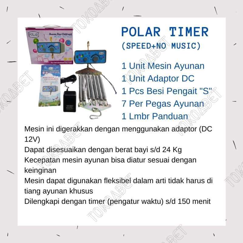 Polar Timer Mesin Ayunan Bayi Otomatis Elektrik Lengkap Per Adaptor Terbaru Juli 2021 Harga Murah Kualitas Terjamin Blibli