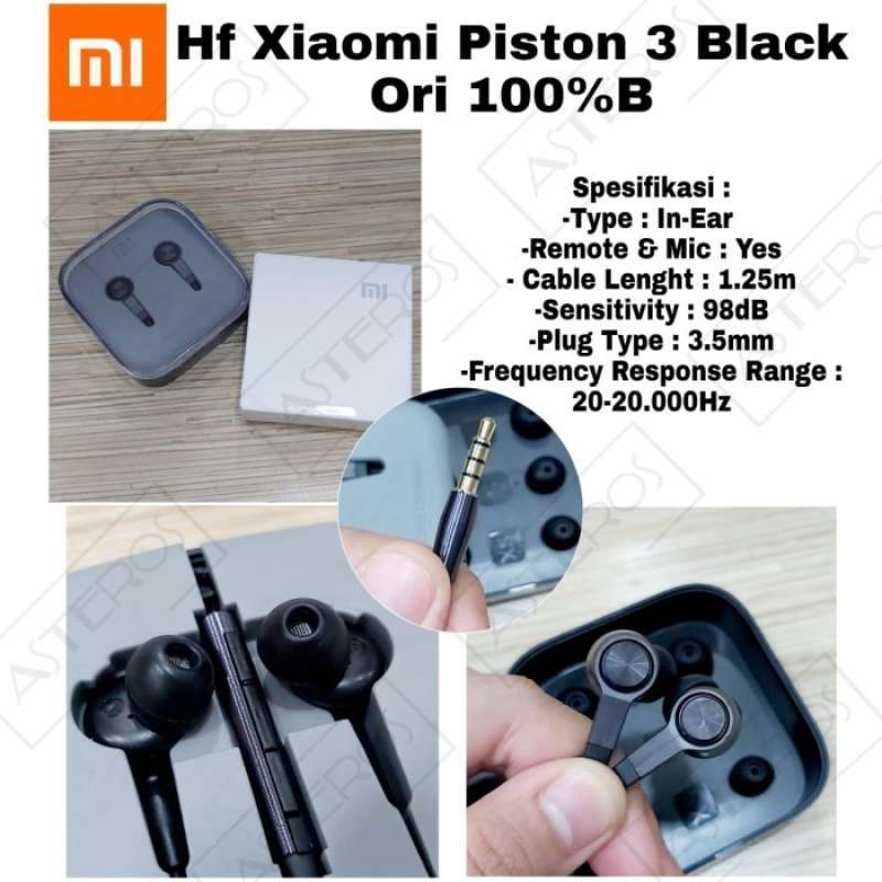 Promo Headset Earphone xiaomi Mi piston 