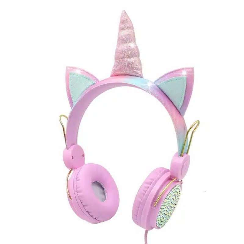Microphone Headset Unicorn Sekolah Zoom 