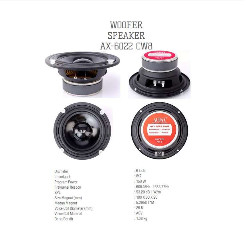 Speaker 6 inch woofer deals