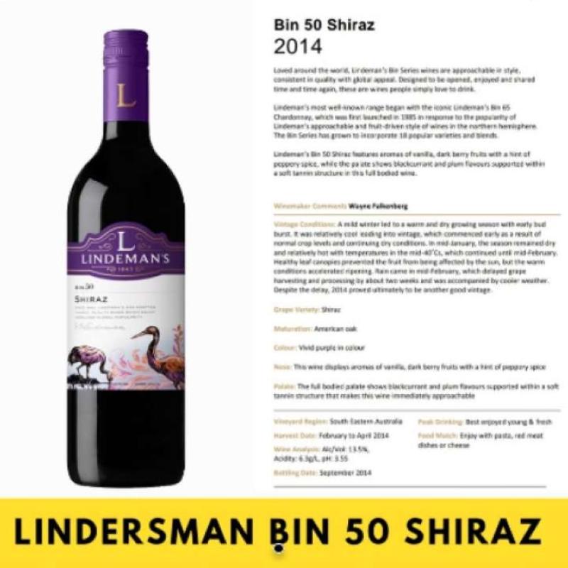 Lindemans bin store 50 shiraz