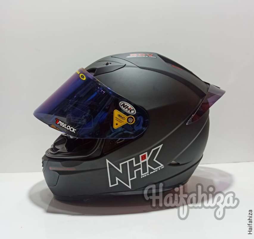 Jual Nhk Gp1000 Hitam Doff Helm Full Face Paket Ganteng Di Seller