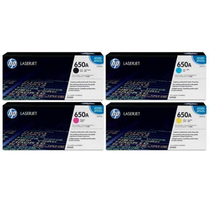 Promo Paket Toner HP 650A Black \u0026 Colour LaserJet HP Original - Multicolor  di Seller Nursa Jaya Toner - Kota Jakarta Selatan, DKI Jakarta | Blibli