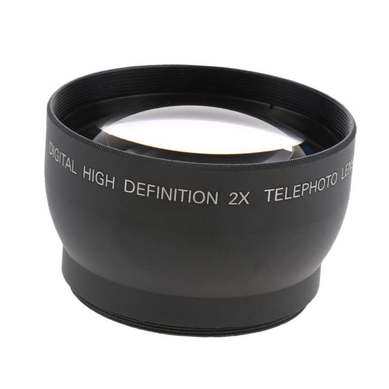 52mm 2x magnification telephoto lens for canon rebel xs t1i t2i t3i 18 55mm