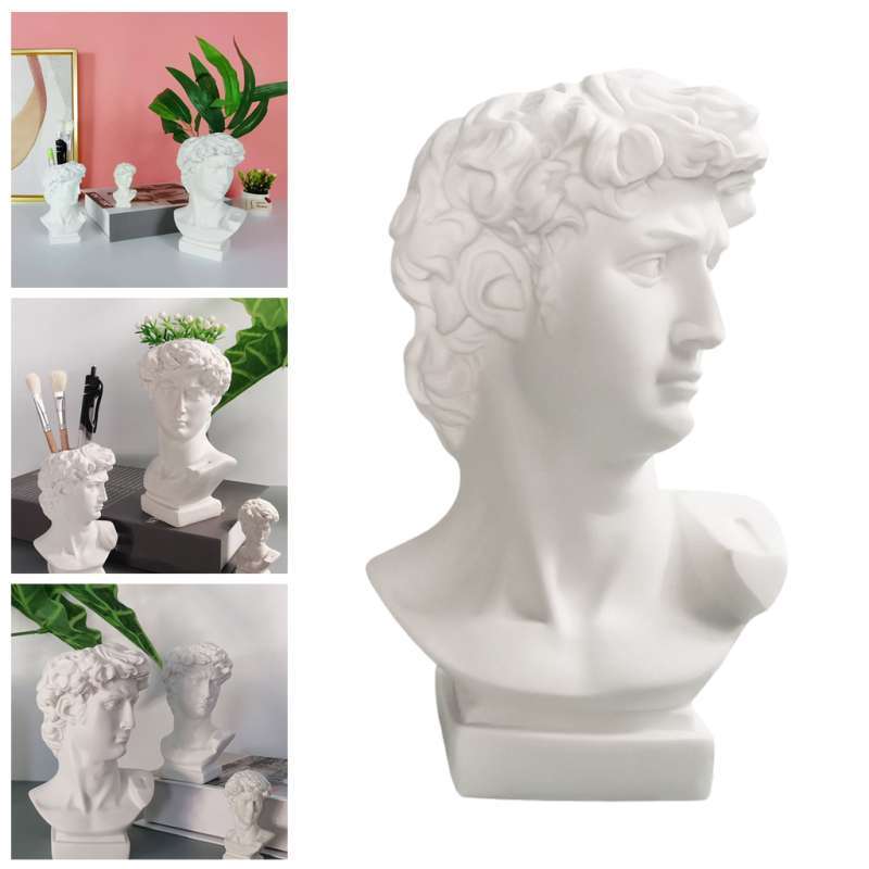 wallpapers Resin Sculpture Artists david head portraits flower vase planter artists resin sculpture bust statue