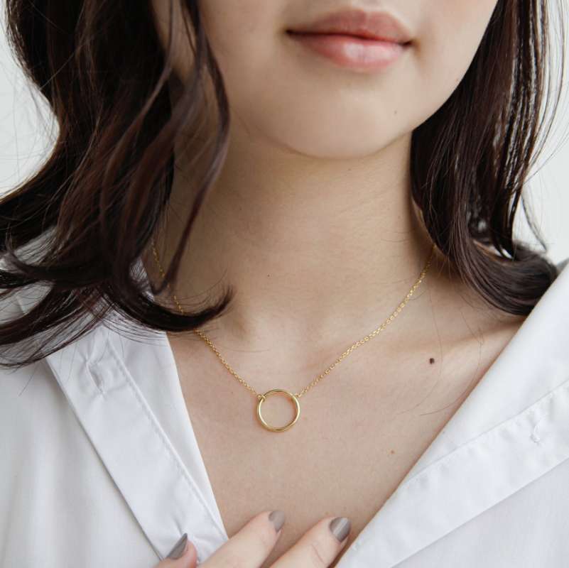Ring Necklace (925 Sterling Silver 