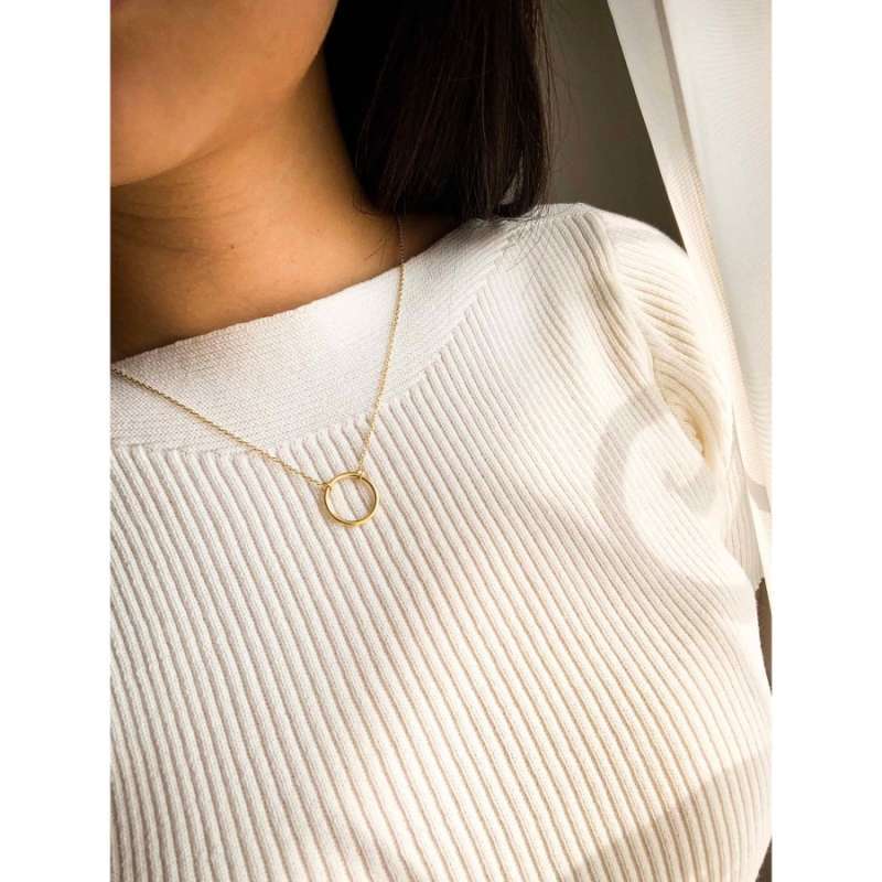 Ring Necklace (925 Sterling Silver 