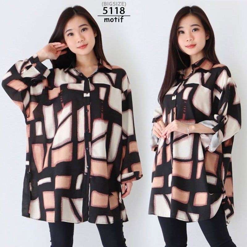 Kemeja Wanita Jumbo Big Size L Baju Kerja 5118 Cewek Gemuk Ibu Hamil Katun Terbaru Agustus 2021 Harga Murah Kualitas Terjamin Blibli