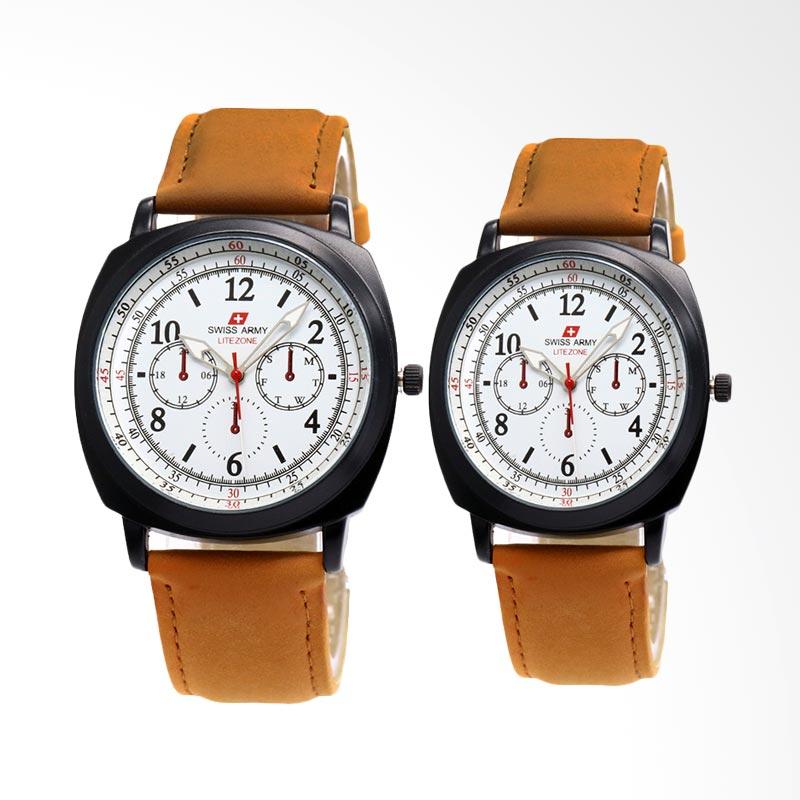 Ulasan Terbaru Swiss Army LZ001 Jam Tangan Couple - Coklat Putih Dan Harganya