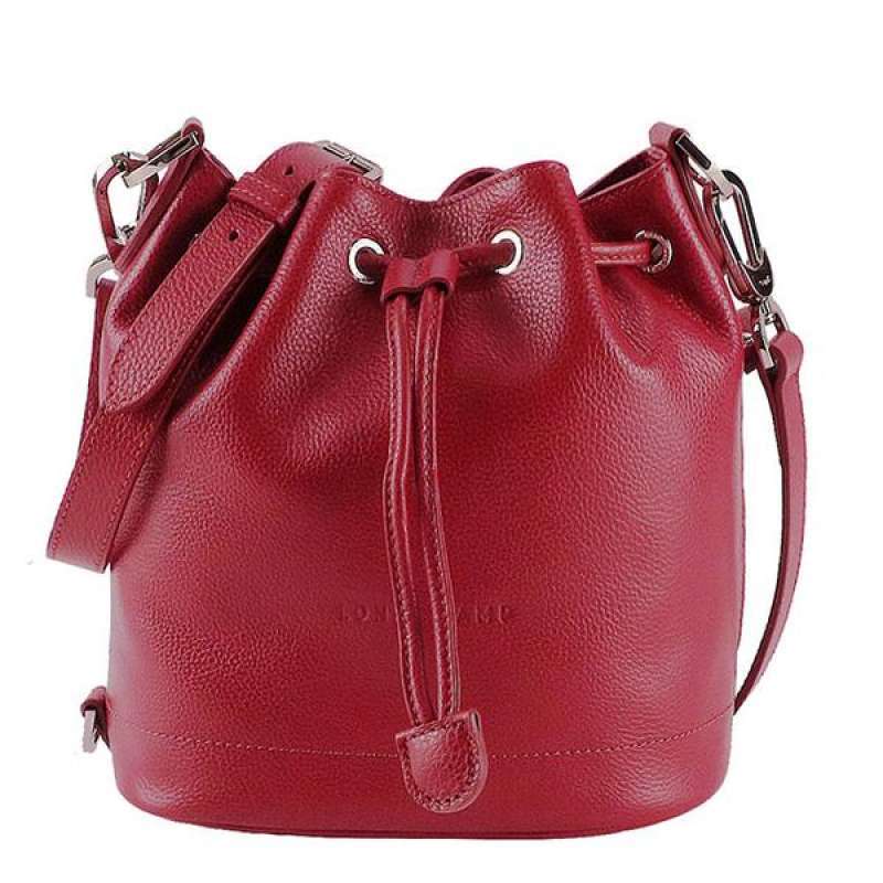 cowhide bucket bag