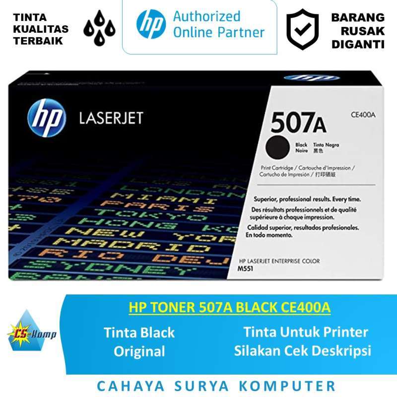 Jual HP TONER 507A BLACK CE400A di 