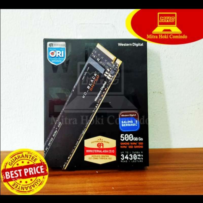 Jual Western Digital Ssd Nvme Wd Black 500gb Sn750 Nvme Di