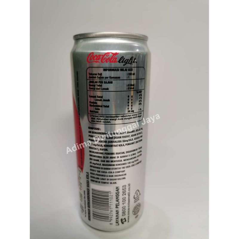 Jual Coca-Cola Diet Can / Coca Cola Diet Kaleng 24 x 330 ml ...