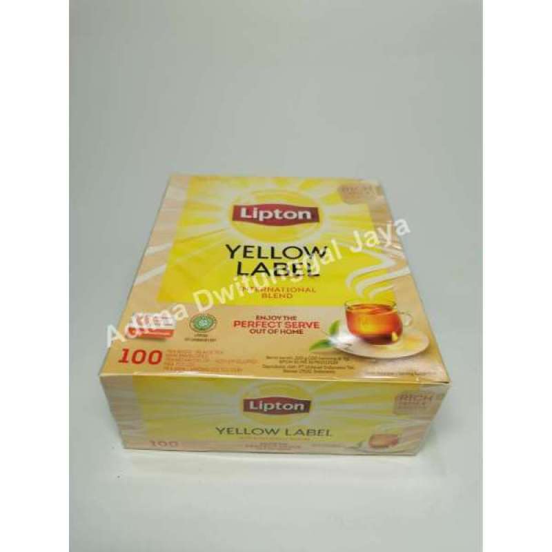 Jual Lipton Yellow Label 100 Tea Bag Non Envelope/ Teh Lipton ...