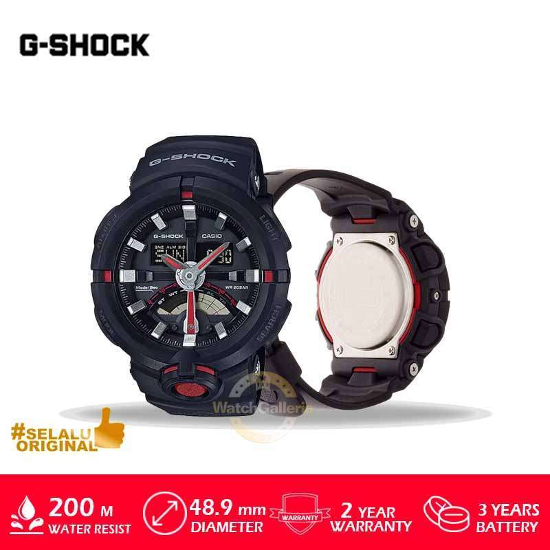 CASIO G Shock Jam Tangan Pria Black GA 500 1A4DR