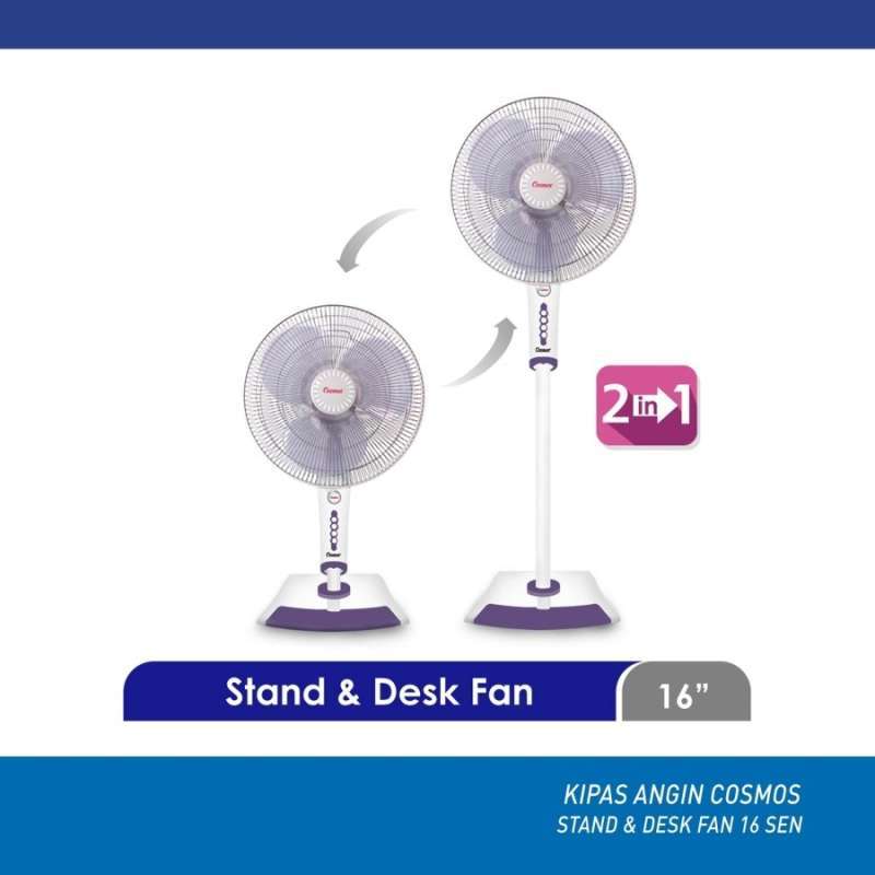 Jual Kipas Angin Cosmos 16 Sen 16sen 2 In 1 16 Inch Stand Fan Desk Fan Murah Mei 2021 Blibli