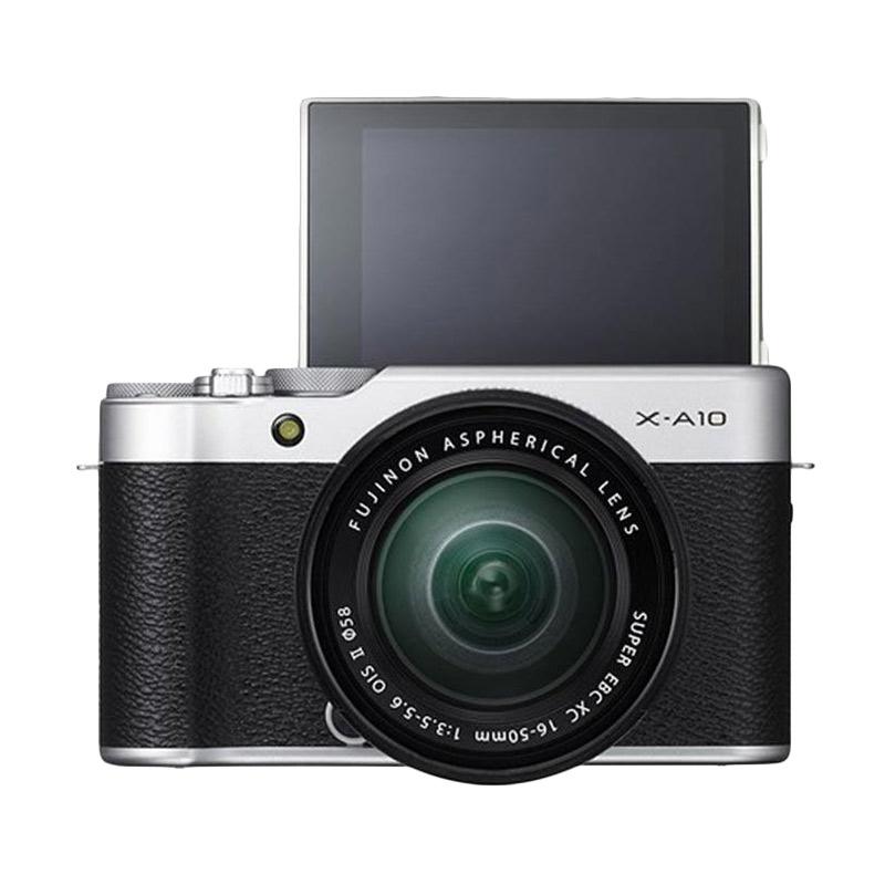 Fujifilm X-A10 Kit 16-50mm Kamera Mirrorless - Silver