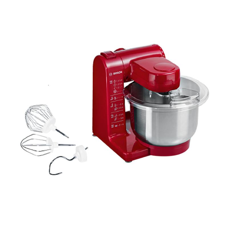Jual Bosch Mum44r1 Kitchen Machine Standing Mixer Red 500 W