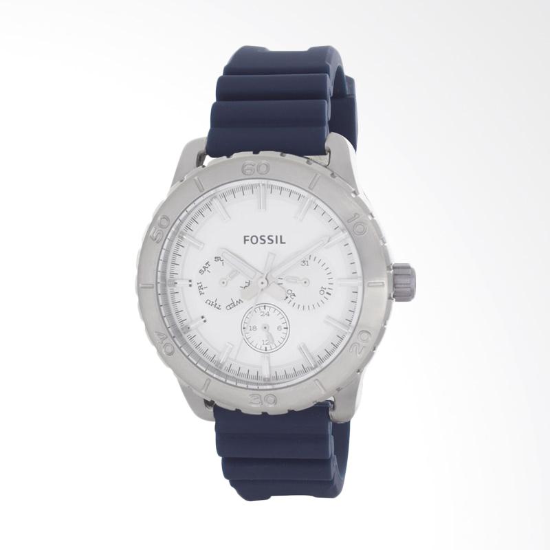 Fossil Multifunction Rubber Strap Watch 