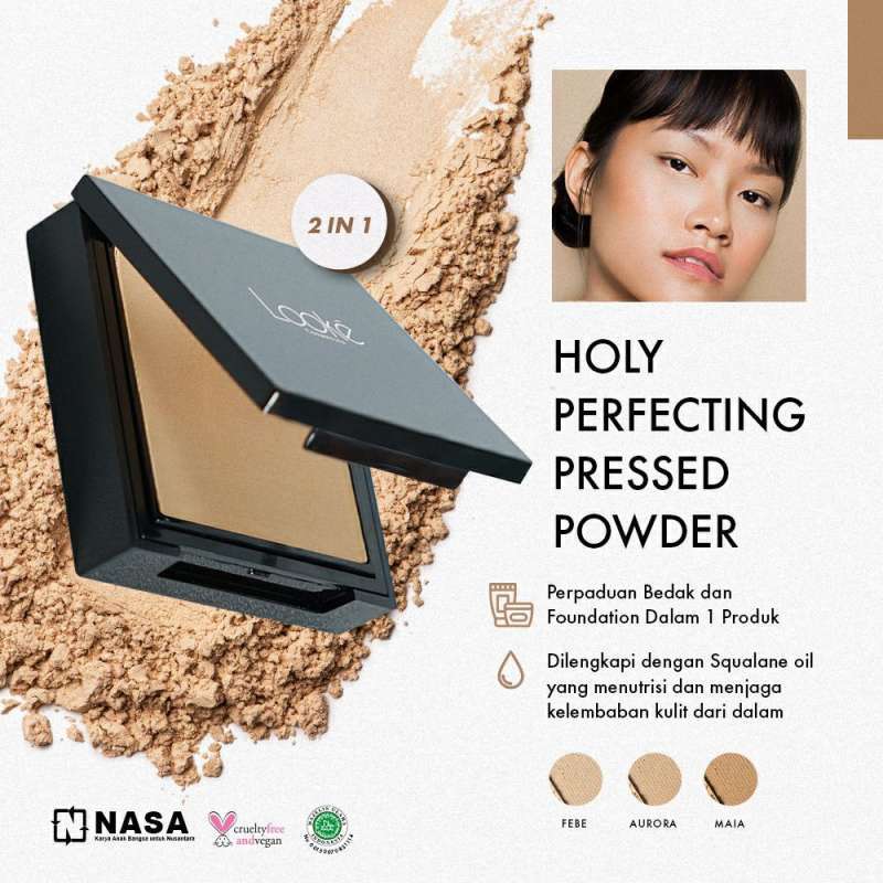 Jual Looke Cosmetics Holy Perfecting Pressed Powder Aurora ...