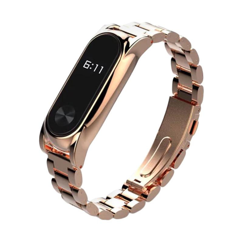 LOLLYPOP Strap Blok Metal Band for Xiaomi Mi Band Rose Gold