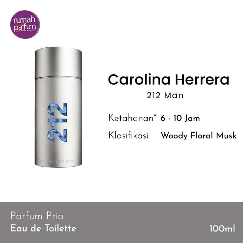 Promo Carolina Herrera 212 Man 100 mL Diskon 18 di Seller Rumah