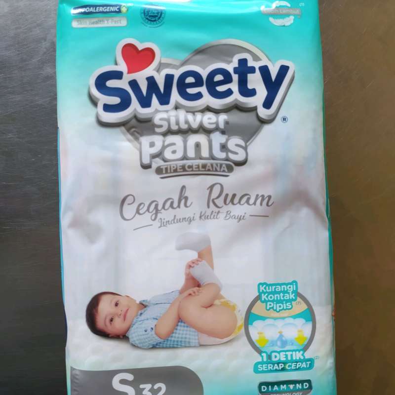 Pampers sweety sale silver pants