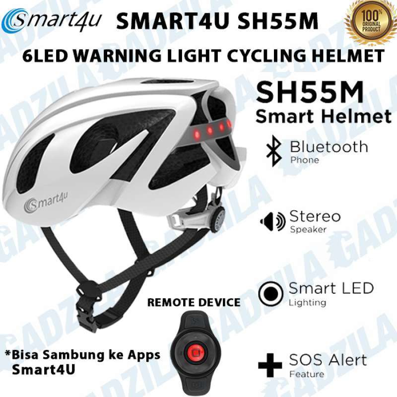 Jual Helm Sepeda Xiaomi Smart4u SH55M 6 Led Backlight Sos Bicycle