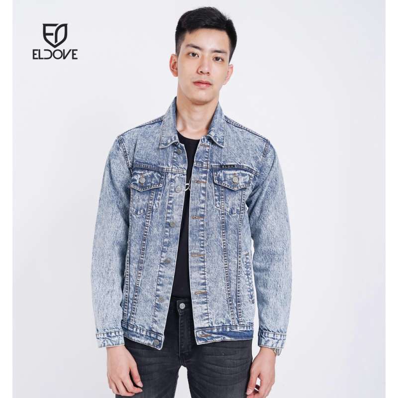 Promo Denim Jacket Ligth Blue Snow 5088 