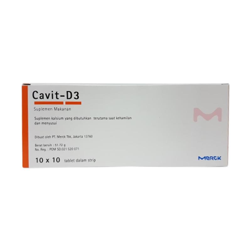 Jual Merck Cavit D3 Suplemen 10 Tablet Strip Murah Februari 2020