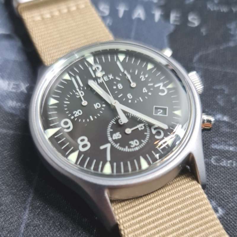 Promo Jam Tangan Analog Pria Casual Timex MK1 Aluminum Chronograph