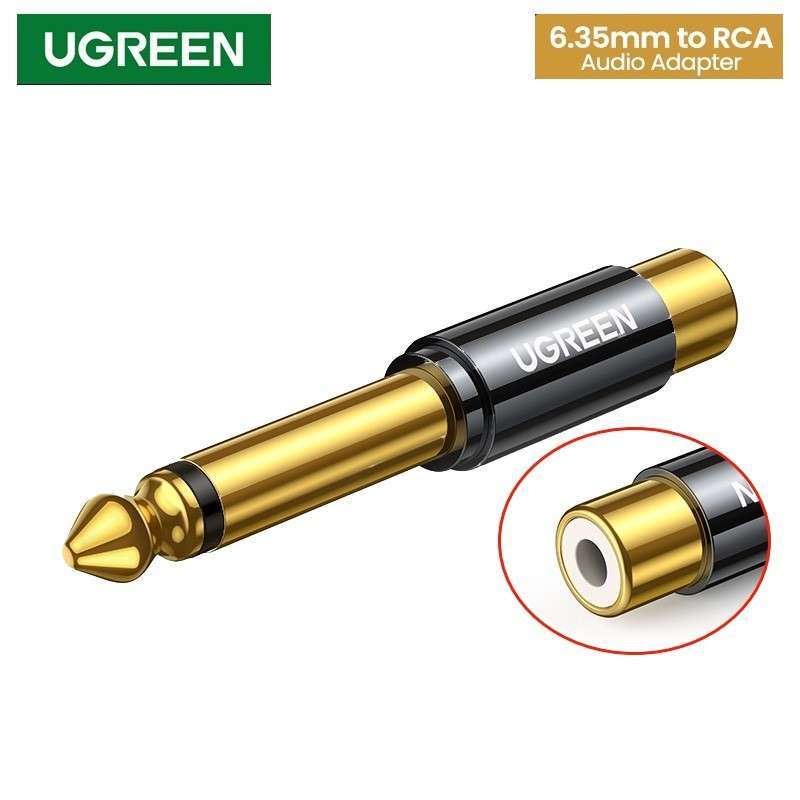 Promo Ugreen 6.35mm Male to RCA Female 