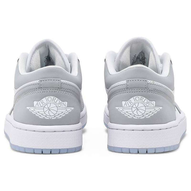 Jual NIKE Air Jordan 1 Low White Wolf 