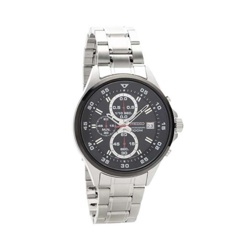 Jual Seiko Jam Tangan Pria Seiko Chronograph Original Garansi Resmi Strap  Stainless Steel Black SKS633P1 SKS633 Black Original | ZALORA Indonesia ®