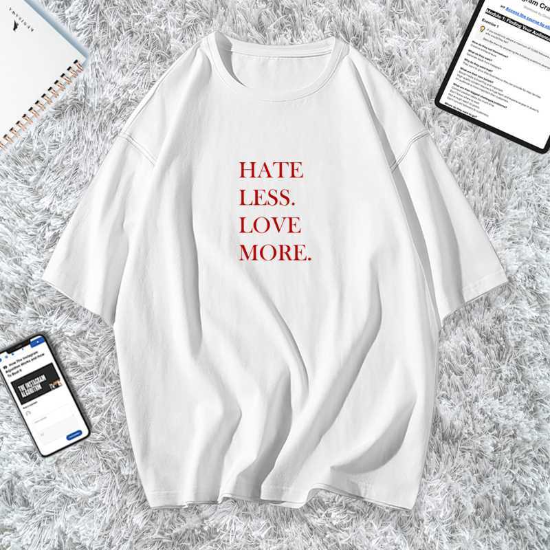 Jual KAOS HATELESS LOVE MORE KAOS OVERSIZE TUMBLR TEE KAOS