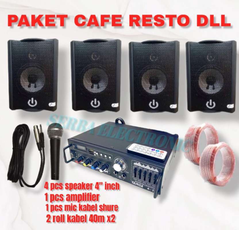 Music Sound Sound System Paket Sound System Cafe Mini Bar Paket