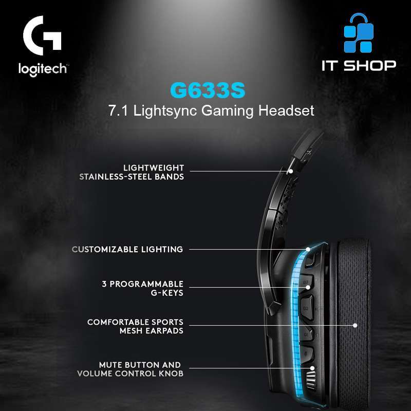Promo Logitech G633S 7.1 LIGHTSYNC 