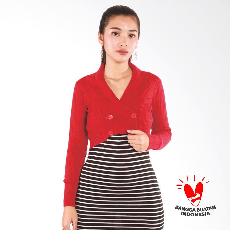 Jual Eugene Cantik Rajut Bolero Wanita Merah Murah Maret 2020