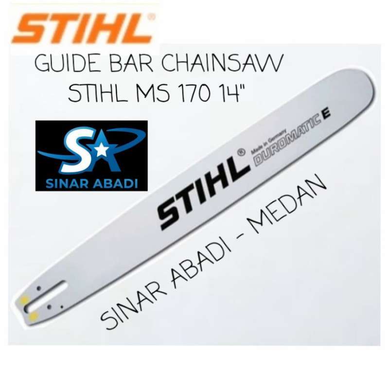 Jual Guide Bar Chainsaw Stihl Ms-170 14 Inchi Gergaji Rantai