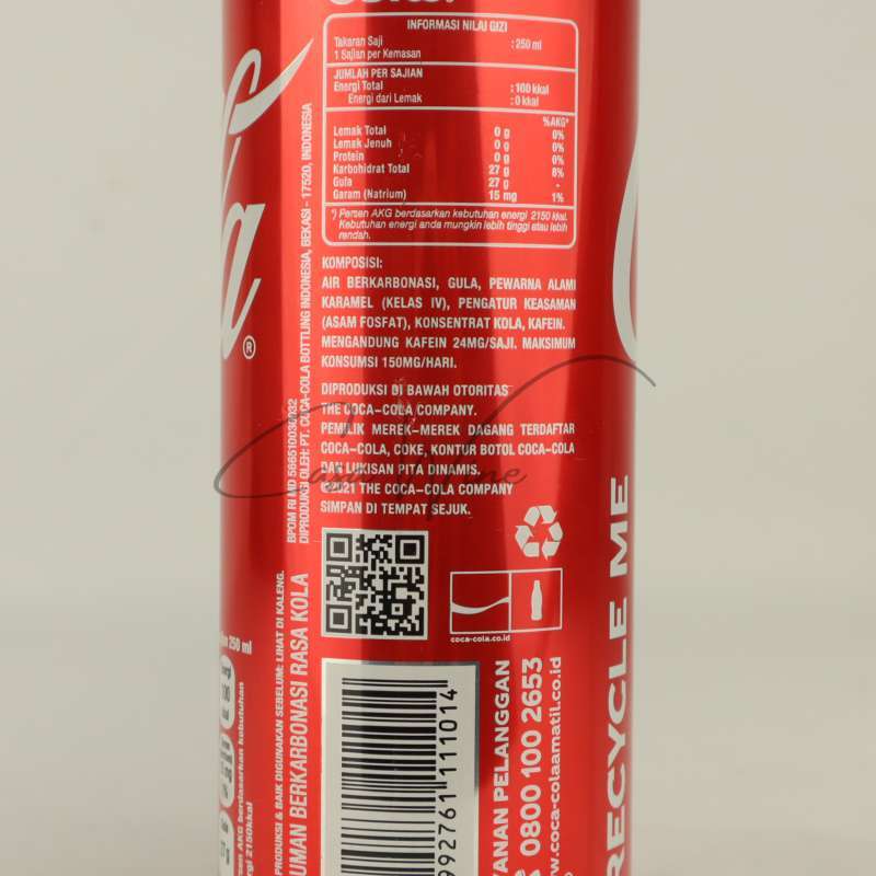 Coke label nutrition